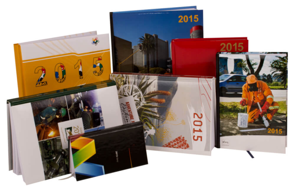 Diaries with printed and Laminated Covers