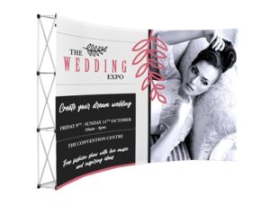 Legend Curved Banner Wall 3.5m x 2.25m